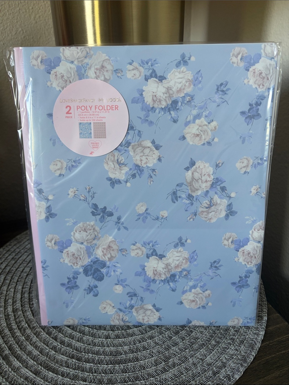 Love Shack Fancy Everblooming Rosettes and Blooming Heirloom 2PK Prong Folders